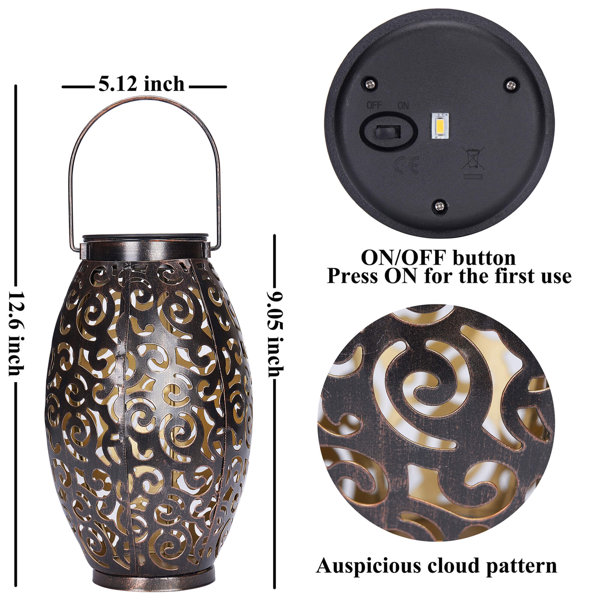 Vacoleo Outdoor Solar Lanterns & Reviews Wayfair